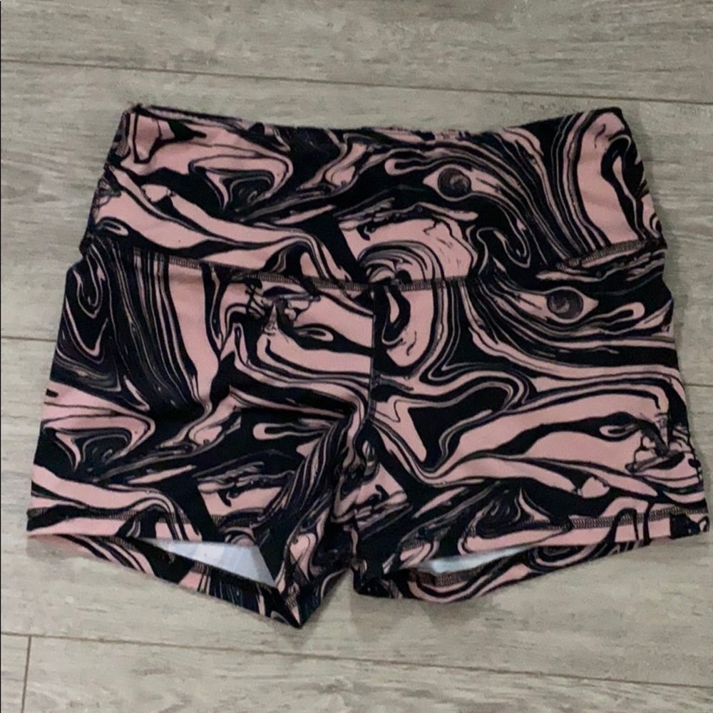Fleo Peach Marble Power high rise sz med